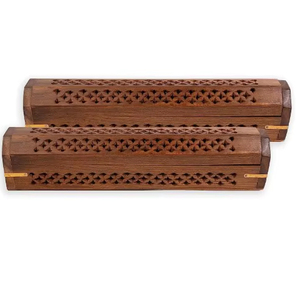 ที่ปักธูปไม้ที่วางธูปหอมแบบทำมือที่วางธูปตกแต่งดีไซน์ดอกไม้ - Product Image 1