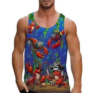 Débardeurs de musculation unis pour hommes, séchage rapide, respirants, grandes tailles, pour fitness, impression par sublimation - Product Image 4