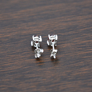 Trendy 925 Sterling Silver Stud <b>Earrings</b> Oval Cut Red <b>Garnet</b> Gemstone for Wedding Anniversary Party-Women's Jewelry Supplier - Product Image 3