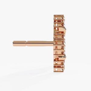 Luxury Rose Gold Flower <b>Stud</b> <b>Earrings</b> with Cubic Zirconia Geometric <b>Crystal</b> <b>Earrings</b> for Women Elegant Fashion Jewelry - Product Image 2