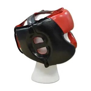 Respirável Full-Face Proteção-Chapelaria High-Performance Karate Atacado Custom Leather Head Guard