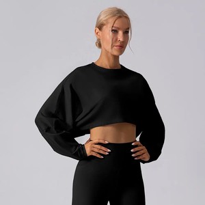 2024 Premium mujer 100% algodón cuello redondo sudadera transpirable cómoda ropa de calle coreana hecha para la temporada de invierno talla XS - Product Image 4