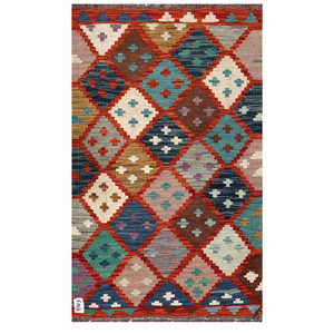 พรมอิมาโกะ ไมมาณา อัฟกานิสถาน คิลิม ขนาด 120 x 72 ซม. สำหรับแขวนผนัง - Product Image 1