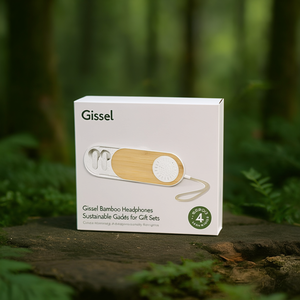 Cuffie in Bambù Gissel, Gadget Sostenibili per Set Regalo - Product Image 3