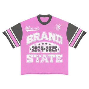 Custom Tracksuit <b>Summer</b> Sweatsuit Acid Wash Two 2 Piece Set Screen Printing Cropped t <b>Shirt</b> and Shorts Set <b>Men</b> - Product Image 5