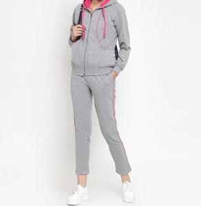 Highest Quality Solid Casual Tracksuit Two Pcs Fancy Long Sleeves <b>Crop</b> Fleece <b>Zip</b> <b>up</b> <b>Hoodie</b> Jogger Set Custom Design Logo Unisex - Product Image 5