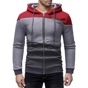 Sudadera con Capucha y Logotipo Personalizado de Fábrica al por Mayor, Sudadera con Cremallera y Logotipo Personalizado, Sudadera con Capucha y Cremallera de Algodón para las Cuatro Estaciones para Hombre - Product Image 3