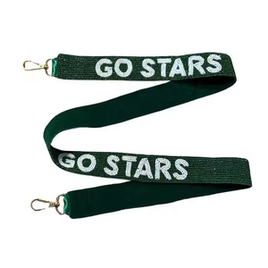 Cinturones de cuentas hechos a mano, correas de guitarra de longitud personalizada y monedero de estrella con diseño de semillas bordadas de MD HANDICRAFTS - Product Image 2