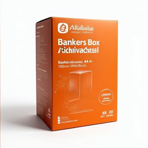 Bankers <b>Box</b> Archivschachtel Basic A4+ 100mm White/Blue 25-Pack - Product Image 2