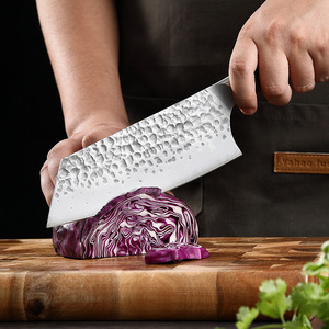 Vente en gros personnalisé de qualité supérieure OEM ODM service 5 pièces en acier damas ensemble de couteaux de chef ambidextres faits à la main couleur bois - Product Image 3