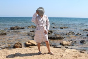 Lux Sultan Loincloth Bathrobe Hooded <b>Quick</b> <b>Drying</b> Cotton Long Sleeve Colorful Soft Dressing Gown Women's Bathrobe Men's Bathrobe - Product Image 3