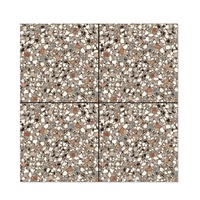 Salle de bain en céramique de qualité exportée 60x60 Carreaux de terrazzo en marbre 30x30 Carreaux de sol en terrazo mat en porcelaine pour sol