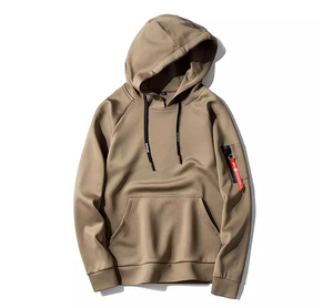 Diseña tu Propia Sudadera con Capucha Oversize de Invierno, Estilo Urbano, con Mangas Raglán, de Felpa Sólida, Poliéster/Algodón para Hombre - Product Image 5