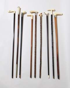 Mango de palo de cuerno de búfalo de tamaño personalizado de alta calidad, punta de goma de mano de palo de vaca de Color Natural para senderismo actividades al aire libre - Product Image 1