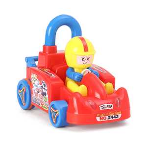 Carrito de Plástico con Forma de Dibujo Animado 'Push 'N' Go' para una Navegación Fácil - Product Image 1