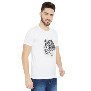 Camisetas de hombre de calidad personalizada de diseño superior ropa informal con cuello redondo al por mayor - Product Image 6