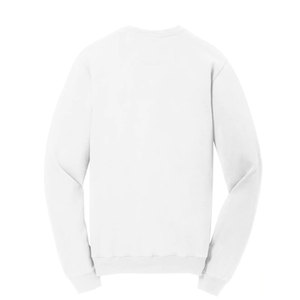 <b>White</b> French Terry Unisex Embroidery Crew Neck <b>Sweatshirt</b> Pullover Oversized Custom Plain Cotton <b>Sweatshirt</b> - Product Image 2