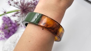 Brazalete Retro Literario de Imitación de Perla con Grano de Mármol de Ágata, Venta al por Mayor, para Mujer y Niña - Product Image 3