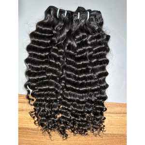 100% ต่อผมตรงแบบบราซิลเลี่ยนมัดสองชั้นทำจากหนังศีรษะทรงหลวมลอนธรรมชาติ - Product Image 5