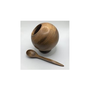 Salero redondo ligero de madera, recipiente para mezclar de fácil limpieza, artículo seguro para hierbas, especias, el mejor producto - Product Image 1