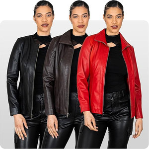 Fabricant en Chine Veste de motard en cuir à col montant d'hiver vintage avec ceinture à glissière de service OEM avec logo à l'avant pour hommes - Product Image 5