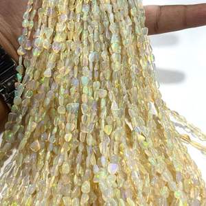 Ópalo Etíope Natural de 2x4mm-8x6mm, Cuentas Redondas Lisas de Alta Calidad en Colores Variados para la Fabricación de Joyas - Product Image 1