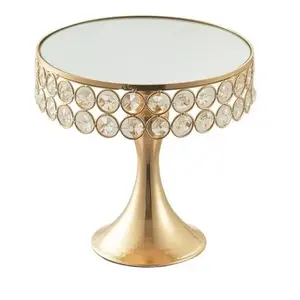 Soporte de pastel de estilo de lujo moderno Soporte de pastel de diseño premium de aluminio Elegante para fiestas de hotel Decoración de mesa Uso de servicio - Product Image 4