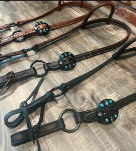 Equipo de tachuelas de caballo occidental de alta calidad: caballete de cuero mecanizado a mano con diseño tallado tradicional duradero de la India - Product Image 5