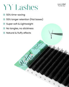 Cils YY à double pointe CC L M V 5d .07 éventails de volume pré-faits 4D YY W cils artificiels en gros - Product Image 6