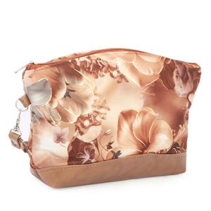 กระเป๋าพิมพ์ลายดอกไม้สำหรับผู้หญิง - สีน้ำตาล - Product Image 1