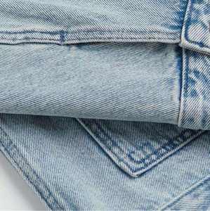 Veste en jean pour homme à col montant, logo personnalisé imprimé sur le devant, coupe-vent, décontractée, pour l'hiver - Product Image 5