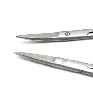 กรรไกรตัดเหงือกแบบตรงและโค้งสำหรับใช้ในทันตกรรมผลิตจากเหล็ก - Product Image 3