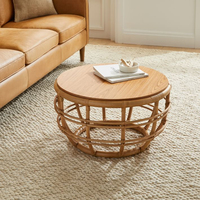 Mesa de Madera de Bambú de Primera Calidad, Muebles de Salón para el Hogar, Decoración de Interiores y Cafeterías, Hecho en Vietnam, Venta al por Mayor