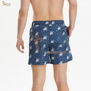 Pantalones cortos informales para hombre en blanco de secado rápido con logotipo personalizado de nuevo diseño - Product Image 3