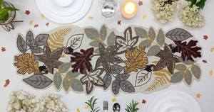 Camino de Mesa Colorido de Moda, Camino de Mesa de Tela con Parches y Cuentas, Decoración Festiva para Mesa de Cena y Celebraciones - Product Image 3