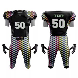 Nuevo diseño de uniforme de fútbol americano sublimado cómodo personalizado y barato para jóvenes para nombre y número de equipo ropa deportiva personalizada - Product Image 3