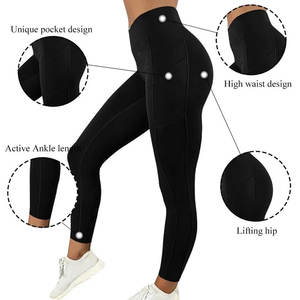Leggings respirants de fitness pour femmes OEM logo personnalisé tissu extensible design parfait pour les promotions de cadeaux et l'image de marque - Product Image 3