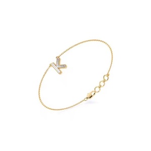 สร้อยข้อมือเพชรสำหรับผู้หญิงผู้ชายสร้อยข้อมือเพชรแบบตัดผสมสีทองสำหรับงานแต่งงานสร้อยข้อมือเพชร - Product Image 4