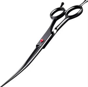 HERMANN MEDITECH HM-DS-212 Black Coated <b>Dog</b> Grooming <b>Scissors</b> 7.5 Inch Stainless Steel Professional Pet Hair Cutting Tool for - Product Image 1