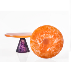 SUPPORT À GÂTEAUX EN RÉSINE AVEC SERVEUR ACCESSOIRES DE CUISINE ET DE LA MAISON LOGO PERSONNALISÉ DISPONIBLE - Product Image 2