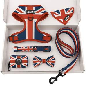 Custom Pet Accessories Gift Set Personalized Dog <b>Harness</b>, Collar, <b>Leash</b>, Bandana, Bow Tie & Poop Bag Holder - Product Image 5