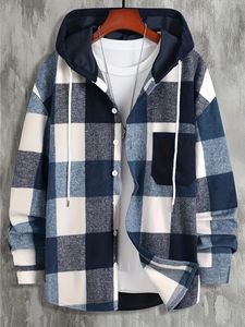 <span class=keywords><strong>Sweat</strong></span>-shirt <span class=keywords><strong>à</strong></span> <span class=keywords><strong>capuche</strong></span> épais pour homme, personnalisé avec logo brodé, <span class=keywords><strong>à</strong></span> manches longues, <span class=keywords><strong>à</strong></span> carreaux, avec fermeture éclair – Collection Automne-Hiver - Product Image 3