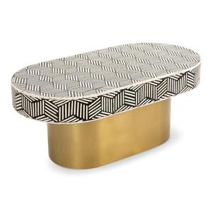 Meuble de qualité supérieure, table en incrustation d'os faite à la main, motif géométrique, pour une pièce moderne et luxueuse, qualité d'exportation, meubles d'Inde - Product Image 3