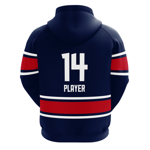 Sudadera con capucha de ropa deportiva de ajuste atlético de secado rápido de alta calidad, jersey con estampado gráfico de Control UV sublimado de equipo personalizado con capucha sin MOQ - Product Image 6