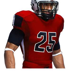 Service OEM, vêtements d'été pour adultes, ensembles d'uniformes de football américain, manches courtes, 100% polyester, antibactérien, vente en gros, dernier style - Product Image 1