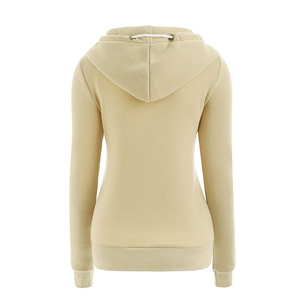 Venta al por mayor pulóver 100% algodón manga larga Tallas grandes sudaderas con capucha entrenamiento gimnasio mujeres sudaderas con capucha - Product Image 2