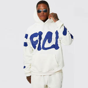 Nouveauté, survêtements pour hommes de haute qualité, 100% coton, impression en relief, respirants, séchage rapide, logo personnalisé, pour l'hiver - Product Image 5