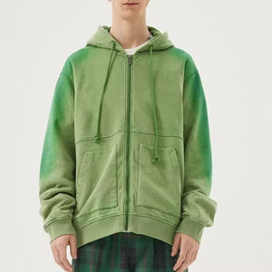 Sweat à capuche personnalisé avec épaules tombantes délavées streetwear surdimensionné pull vintage unisexe en coton avec logo personnalisé - Product Image 1