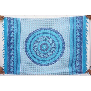 ผ้าโสร่งพิมพ์ลายแมนดาลาจากฮาวายผ้าเรยอน100% PR0107-04-180ออกแบบได้ตามต้องการ - Product Image 1