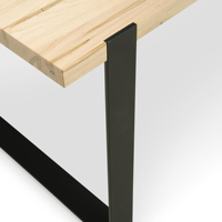 Escritorio de Oficina Moderno de Lujo en Madera Sólida, Personalizable, de Alta Calidad, con Patas de Hierro, Altura Ajustable, Grado Comercial, en Oferta